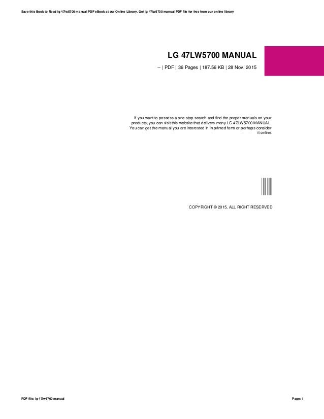 manual smart tv lg 5700 ebook